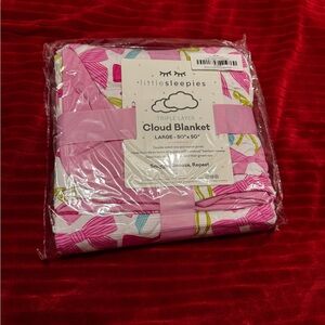 Little Sleepies Ribbons and Bows Cloud Blanket